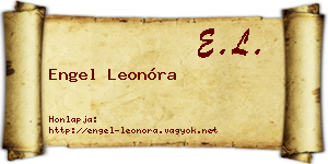 Engel Leonóra névjegykártya
