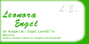 leonora engel business card